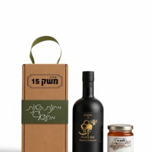 מארז ליקר דבש + צנצנת דבש