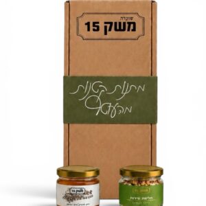 מארז צנצנת חיליטת פירות + צנצנת דבש