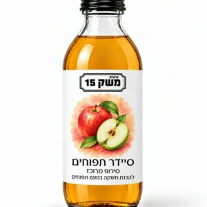 סירופ מרוכז להכנת משקה בטעם סיידר תפוחים 200 מ"ל